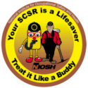 SCSR sticker logo
